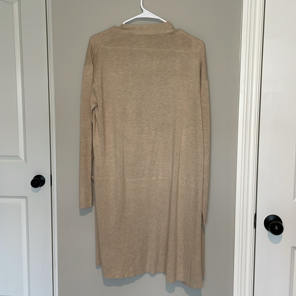 Splendid Tan Open Long Cardigan Size Small - Picture 10 of 12